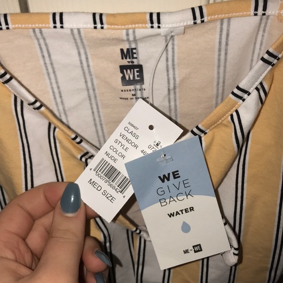 Me to We yellow tank top - Picture 2 of 2